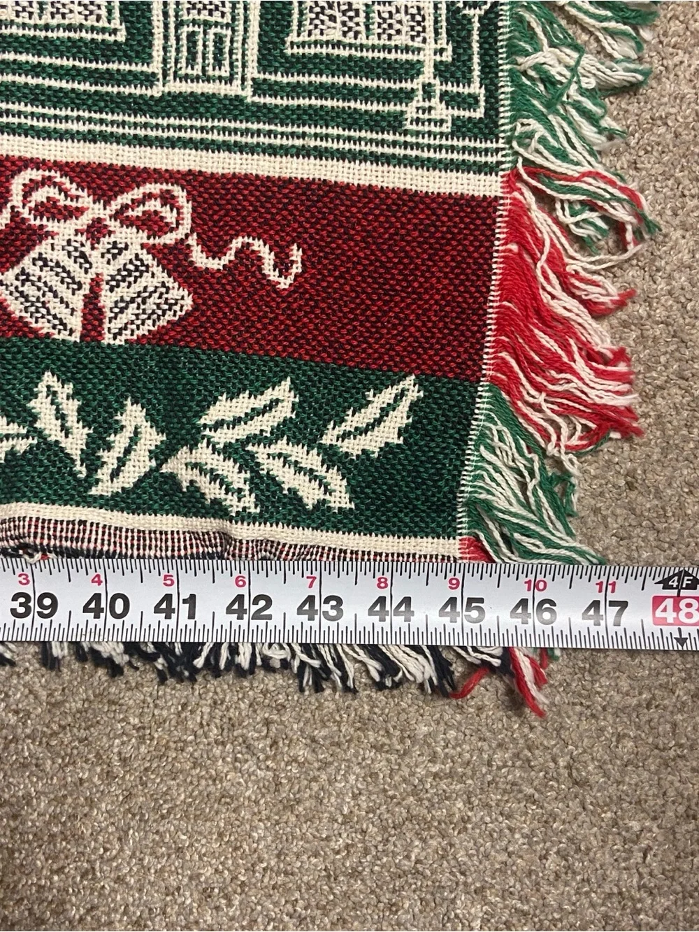 It’s a Wonderful Life, Bedford Falls, Woven Tapestry Throw Blanket with Tag